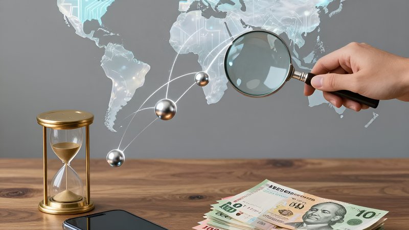 Magnifying glass examining currency flow across Asia for analyzing deposit withdrawal timelines international users